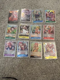 One Piece Lot Of Rare, Super Rare, And Holo Don Cards EB03 - Image 1