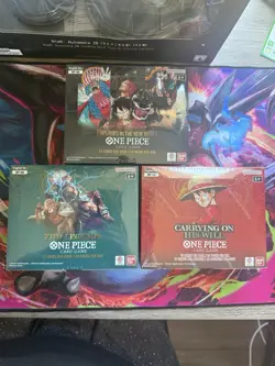 Lot of 3 One Piece English Booster Box Sealed OP-8 OP-9 & OP-13 NEW - Image 1