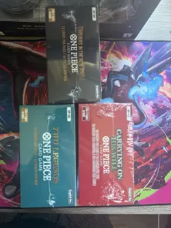 Lot of 3 One Piece English Booster Box Sealed OP-8 OP-9 & OP-13 NEW - Image 2