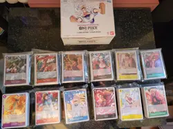 One Piece OP-05 Card Lot - Full Rare Playsets x4 NM English + Booster Box - Image 1
