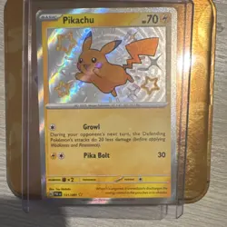 Pokemon Pikachu SV: Paldean Fates 131/091 Holo Shiny Rare Basic Card English - Image 1