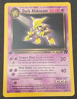 Pokemon Card Dark Alakazam Team Rocket 1st Edition Rare 18/82 Unplayed Rare!!! - Image 1