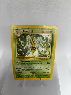 Pokemon TCG Beedrill 17/102 Base Set Unlimited Non-Holo Rare Card - Image 2