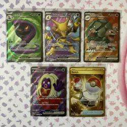 Pokemon TCG 151 Mew EN Full Art Holo Lot Of 5 Cards ! Hyper Rare Gold ! - Image 1
