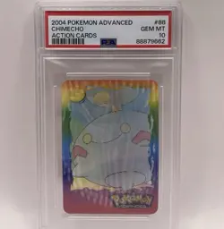 PSA 10 2004 POKEMON ADVANCED CHIMECHO ACTION CARDS LENTICULAR - POP 1 - Image 1