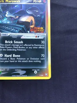 Pokemon Cards: EX Team Rocket Returns Reverse Holo: Dark Marowak 7/109 - Image 5