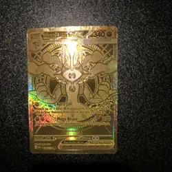 Mega Lucario GX Ultra Rare Full Art Holo Pokemon Card 188/132 MEG 340 HP - Image 1