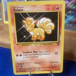 Vulpix Non-Holo 2000 WOTC Pokemon Card 99/130 Base 2 Set LP Vintage Common TCG - Image 1