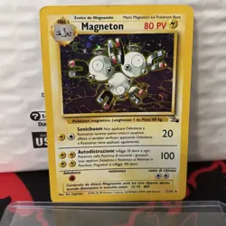 Magneton 11/62 Rare Unlimited (Fossil) Italian. Vintage Pokemon Card HOLO - Image 1