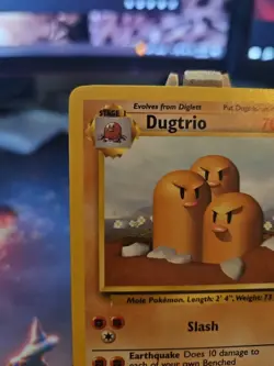 Pokemon TCG Dugtrio Base Set 2 Unlimited Rare Card 23/130 LP+ Clean - Image 2