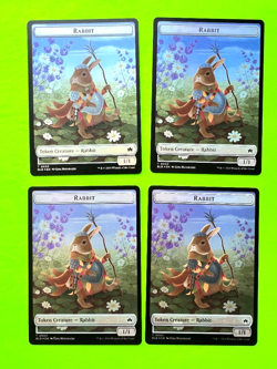 MTG Bloomburrow - Finch Formation / Rabbit - TOKEN FOIL - Lot of 4 Cards - Image 2