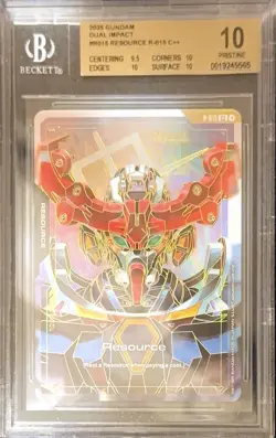 Resource R-015 C++ Dual Impact GD02 Gundam Card Game BGS 10 - Image 1