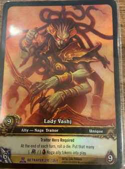 LADY VASHJ World of Warcraft FOIL WoW Epic Card - Image 1