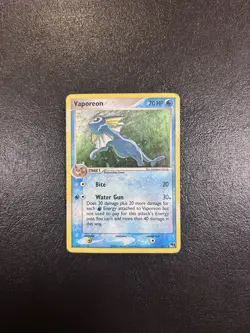 Vaporeon 6/17 POP Series 3 Promo Pokemon Card Holo Foil Rare - Image 1