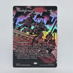 Doubling Season M 0011 Mythic Magic the Gathering TMNT (FOIL) - Image 1