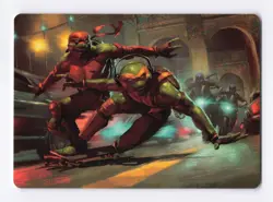 Raph & Mikey 17/54 MTG Art Series: Teenage Mutant Ninja Turtles (ASTMT) - Image 1