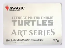 Raph & Mikey 17/54 MTG Art Series: Teenage Mutant Ninja Turtles (ASTMT) - Image 2