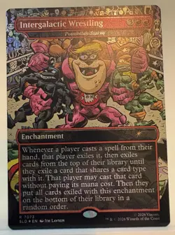 🌟 Intergalactic Wrestling Possibility Storm FOIL MTG TMNT Secret Lair 🌟 - Image 1