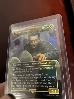 Dr. Ian Malcolm - Atla Palani, Nest Tender - Secret Lair - NM-Mint Foil - MTG - Image 3