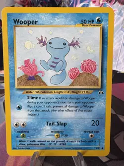 Pokemon TCG Wooper Neo Genesis 71/75 Regular Common - Image 2