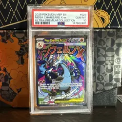 2025 POKEMON MEP EN-ME BLACK STAR PROMO #023 MEGA CHARIZARD X EX PSA 10 - Image 1