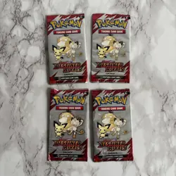 Pokemon TCG S&V Destined Rivals Fun Pack Booster x4 Packs - SEALED RARE NEW - Image 1