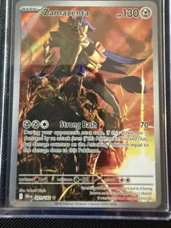 Zamazenta - 201/182 Destined Rivals Illustration Rare Pokemon - NM/MINT - Image 1