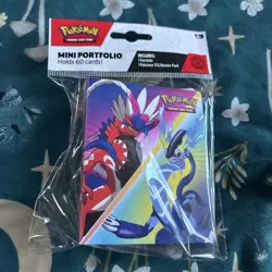 Pokemon Tcg Scarlet And Violet Mini Portfolio/Binder Holds 60 No Booster Pack - Image 1
