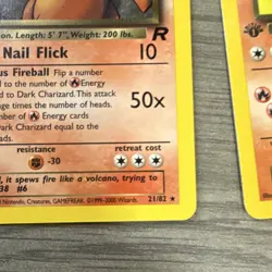 Pokemon TCG Team Rocket 1st Edition Dark Charizard, Charmeleon, Charmander Lot - Image 5