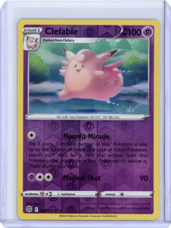 Clefable 54/172 Reverse Holo - 2022 Brilliant Stars - Pokemon TCG - Image 1