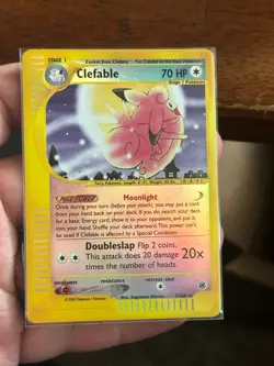 Pokemon Clefable #7/165 Reverse Holo Rare - 2002 Expedition Base Set - NM to MT! - Image 1