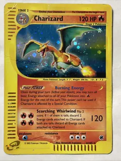 2002 Expedition Charizard Holo Hyper Beam SWIRL🌀 #6 WOTC EReader Pokemon TCG HP - Image 1