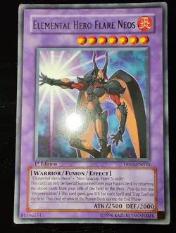 YuGiOh DP03-EN013 Elemental Hero Flare Neos Rare 1st Edition Mint Never Played - Image 1