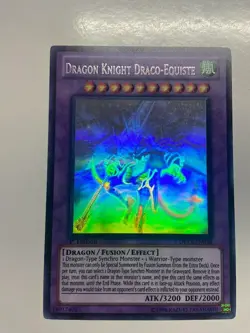 USA Seller Yugioh Dragon Knight Draco-Equiste DREV-EN038 1st Ed Ghost Rare VLP - Image 1