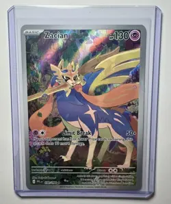 Pokemon Card 2025 ZACIAN Illustration Rare IR 100/094 Phantasmal Flames NM/M - Image 1