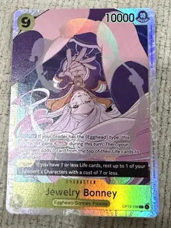 Jewelry Bonney OP13-108 SR ONE PIECE Tcg Card Game NM Yellow - Image 1