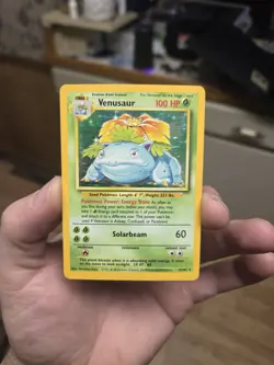 Pokemon TCG Venusaur Base Set Holo Unlimited Rare Card 15/102 - Image 1