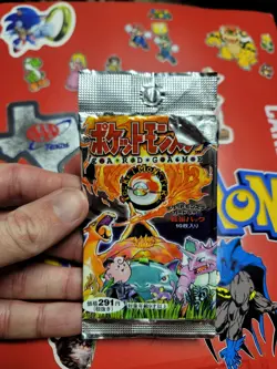 Pokemon Card Japanese Base Set Booster Pack Wrapper Only 1995 Nintendo VTG - Image 1