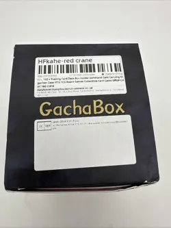 Fabric Red Crane Pattern 100+ Card Deck Box for TCG. NEW In Box - Image 3