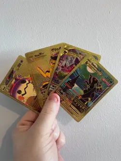 55Pcs Pokemon Card Foil GOLD PACK CARDS UMBREON , GENGAR VMAX , MEW VMAX - Image 1