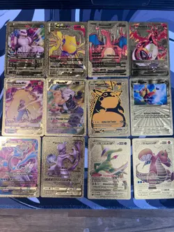 55Pcs Pokemon Card Foil GOLD PACK CARDS UMBREON , GENGAR VMAX , MEW VMAX - Image 4