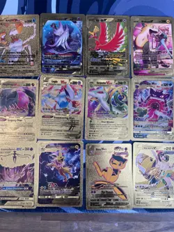 55Pcs Pokemon Card Foil GOLD PACK CARDS UMBREON , GENGAR VMAX , MEW VMAX - Image 5