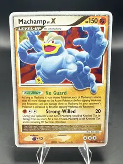 Pokemon TCG Machamp LV.X Stormfront Holo Rare Card 98/100 - Image 1