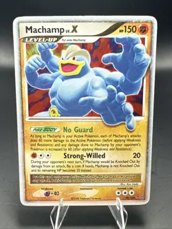 Pokemon TCG Machamp LV.X Stormfront Holo Rare Card 98/100 - Image 2