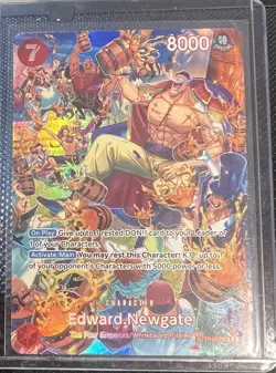 Bandai One Piece Edward Newgate Super Rare Holo Character Card ST15-002 - Image 1