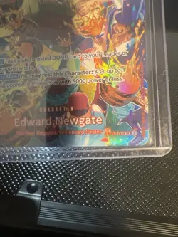 Bandai One Piece Edward Newgate Super Rare Holo Character Card ST15-002 - Image 3