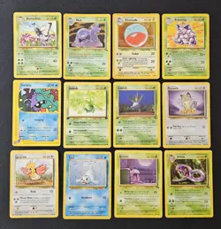Pokemon WOTC Vintage Lot (12 Cards) – Butterfree, Nidoking, Muk, Electrode +More - Image 1
