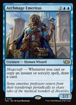 MTG Archmage Emeritus ** Tarkir: Dragonstorm Commander ** English - Image 1