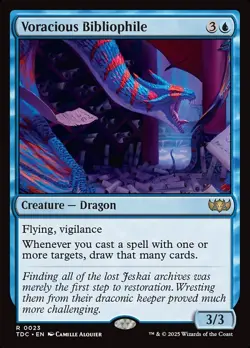 MTG Voracious Bibliophile ** Tarkir: Dragonstorm Commander ** English - Image 1