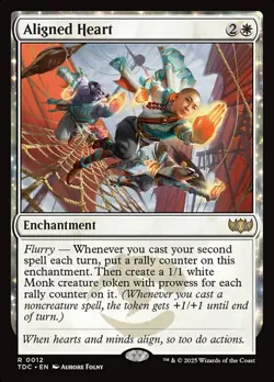 MTG Aligned Heart ** Tarkir: Dragonstorm Commander ** English - Image 1